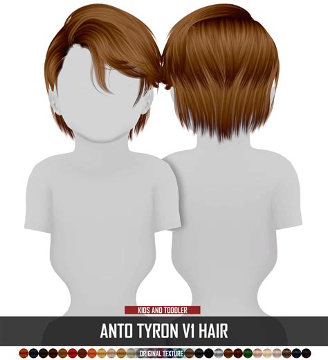 Kids And Toddler Version Male Hair Redheadsims Cc