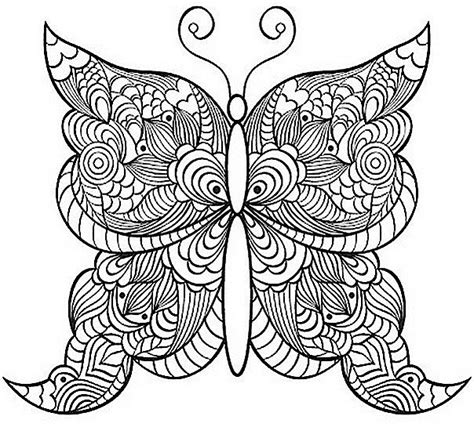 Top 12 Intricate Butterfly Coloring Pages Coloring Pages