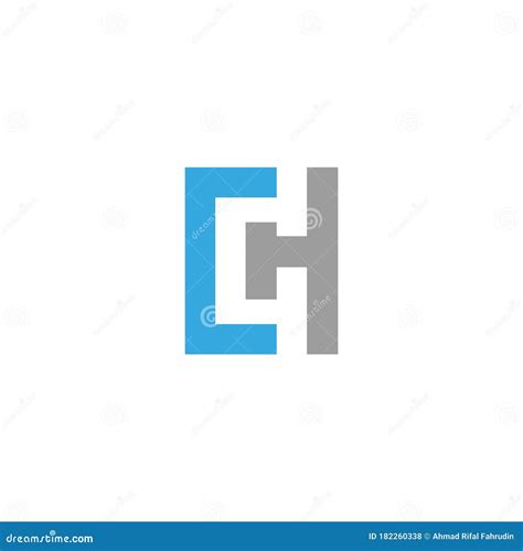 Ch Logo Letter Ch Logo Design Abstract Letter Ch Initials Design