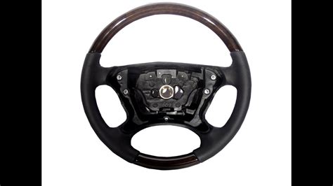 W211s211 Pre Facelift Steering Wheel Oe Walnut Elegance Wood Black