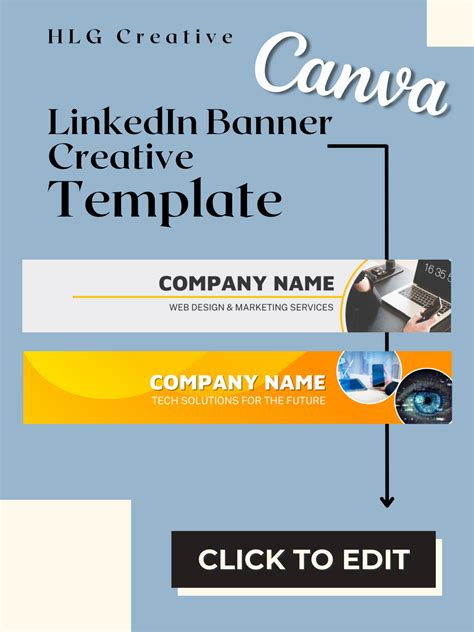 Corporate LinkedIn Banner Template — HLG Creative