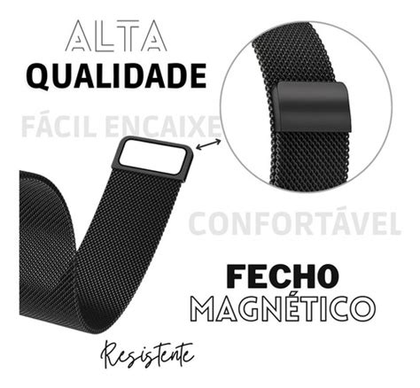 Pulseira Milanese Metal Fecho Magn Tico Para Smartwatch B Mercadolivre