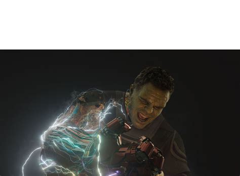 hulk snap gauntlet shock pain endgame meme template : r/dankmemesTemplates