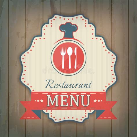 Creative Restaurant Menu Card Design With Front And Back Page Vi Stock