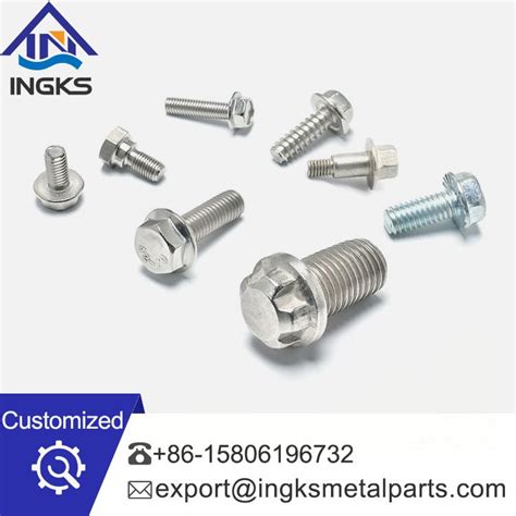 Din Stainless Steel Hexagon Head Flange Bolts