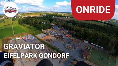 GRAVIATOR Onride POV Eifelpark Gondorf Free Fall Tower Funtime