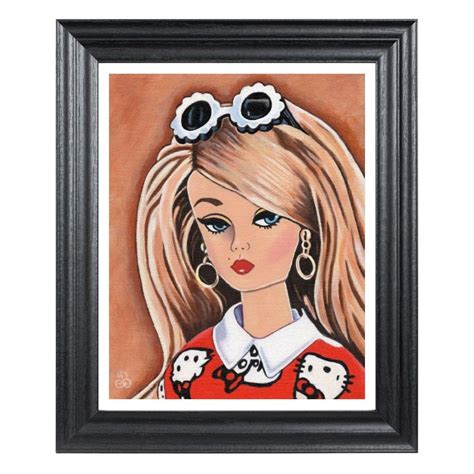 Barbie Art Print From Original Painting Of Silkstone Hello Etsy In