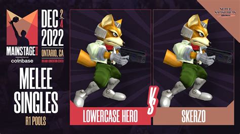 Lowercase Hero Fox Vs Skerzo Fox Melee Singles Pools Losers