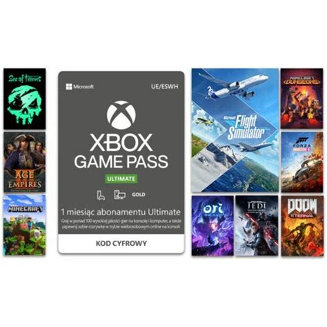 Microsoft Xbox Game Pass Ultimate 1 Miesiąc Kod Aktywacyjny Ceny I