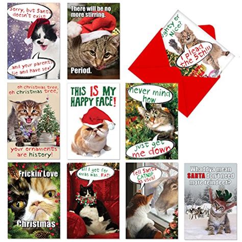 Cat Christmas Cards | Kritters in the Mailbox | Cat Christmas Card