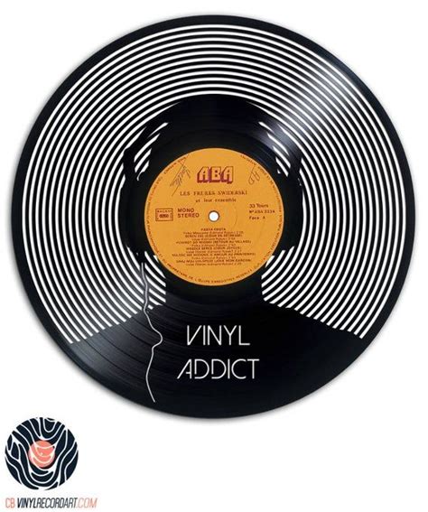 Vinyl Addict Œuvre Et Design Sur Disque Vinyle Etsy Vinyle Disque