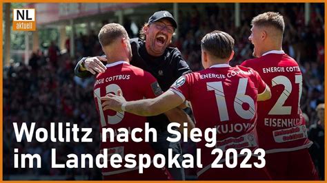 FC Energie Cottbus Pele Wollitz Nach Landespokalsieg Brandenburg 2023