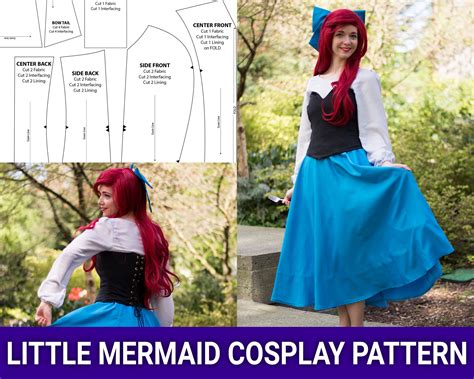 ariel blue dress costume for adults 1