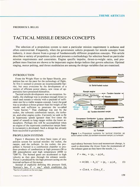 TACTICAL MISSILE DESIGN CONCEPTS ...