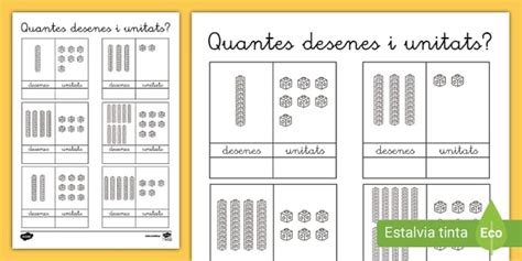 Fitxa D Activitat Desenes I Unitats Catal Twinkl