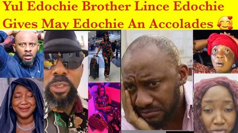 Yul Edochie Brother Lince Couldn T Resist May Edochie Beauty As He