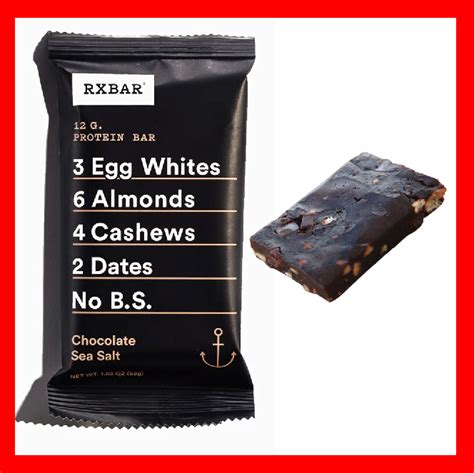 Rxbar Chocolate Sea Salt Protein Bar 52g โปรตนแทง โปรตนอดแทงชอคโก