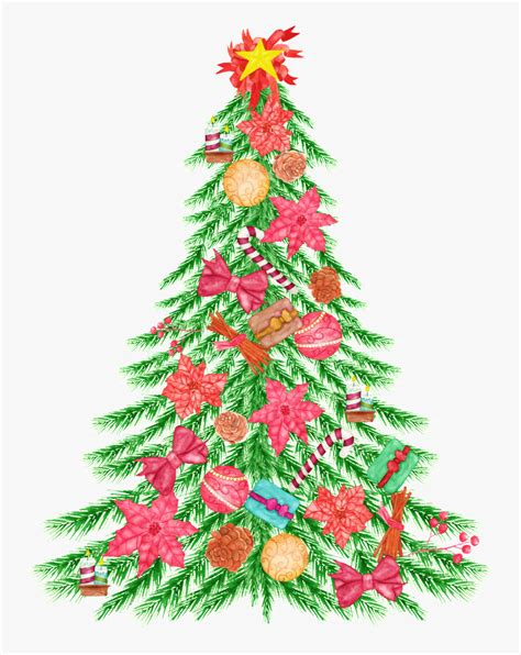 Arbol De Navidad Decorado Png Transparente Christmas Tree Png