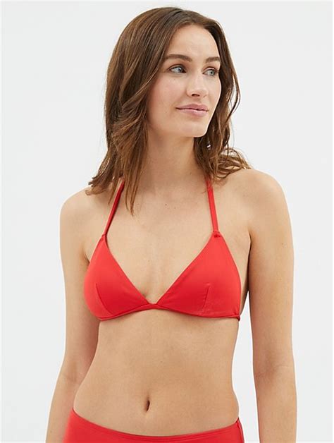 Red Triangle Bikini Top Women George At Asda