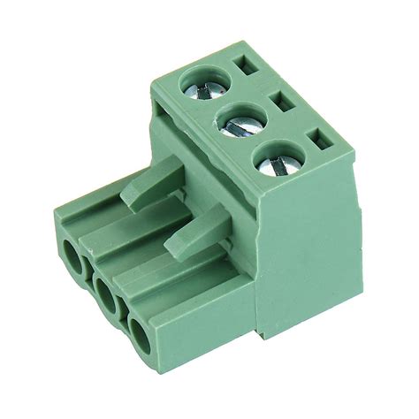 Pcs Edg Mm Pitch Pin Plug In Screw Pcb Terminal Block