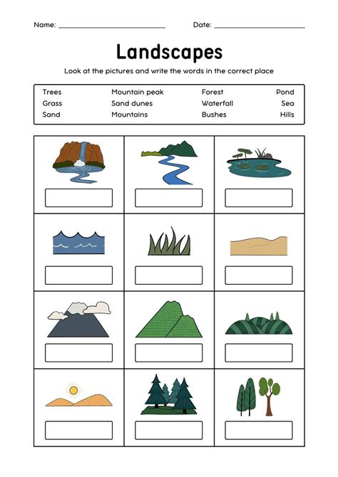 Landscapes - Listening - Interactive worksheet | Fun worksheets ...