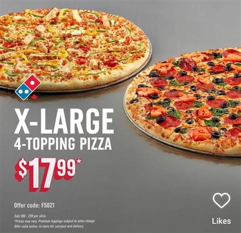 Dominos Pizza 1799 Xl 4 Topping Pizza Forums