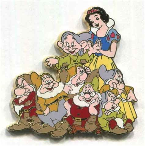 Disney Pins Snow White Seven Dwarfs Happy Dopey Grumpy Doc Disney Store