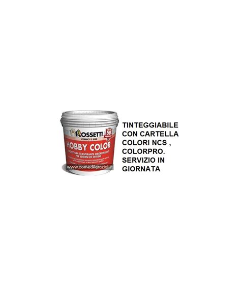 Hobby Color Base Pastel Lt Idropittura Traspirante Rossetti