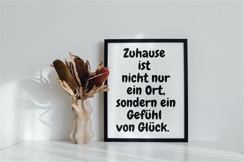 Zuhause Ist Nicht Nur Ein Ort Sondern Ein Gef Hl Von Gl Ck Etsy De In