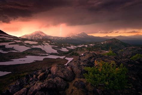 Three Sisters Storm Three Sisters Wilderness Oregon Marc Adamus