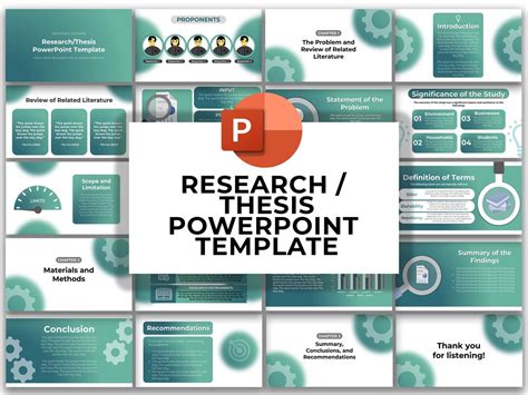 Research / Thesis Powerpoint Template - Etsy