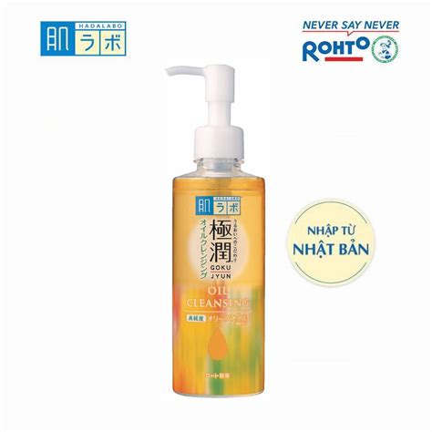 Dầu tẩy trang dưỡng ẩm Hada Labo Gokujyun Cleansing Oil 200ml Nhập