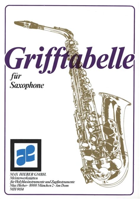 Grifftabelle für Saxophone kupić w księgarni muzycznej Stretta