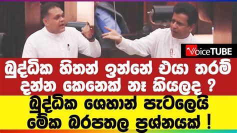 බුද්ධික හිතන් ඉන්නේ එයා තරම් දන්න කෙනෙක් නෑ කියලද බුද්ධික ‌ශෙහාන්