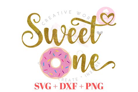 Sweet One Svg Donut Birthday Svg First Birthday Svg Etsy