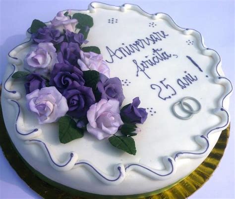 Purple Roses Decorated Cake By Irina Adriana Cakesdecor