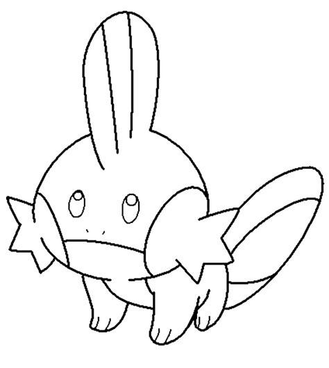 Printable Mudkip Pokemon Färbung Seite Kostenlose druckbare