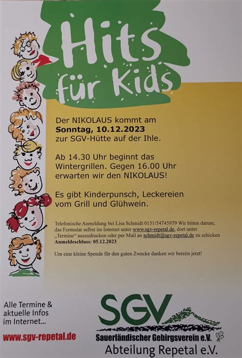 Weihnachtsgrillen Mit Besuch Des Nikolaus An Der Sgv H Tte Anmeldung