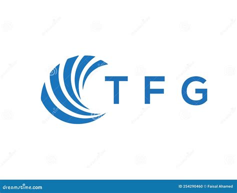 Tfg Letter Logo Design On White Background Tfg Creative Circle Letter