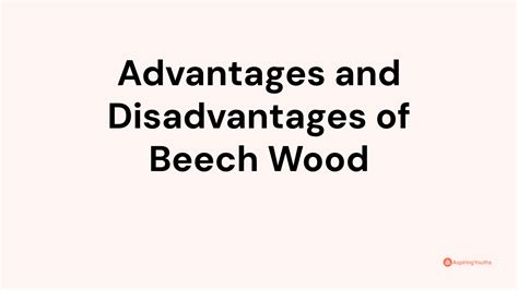 Advantages and Disadvantages of Beech Wood