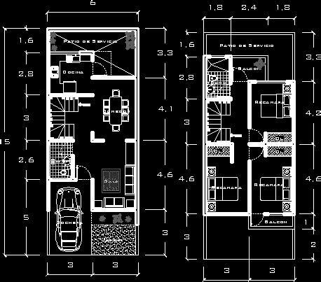 Planos Arquitectonicos De Casas De Pisos Autocad