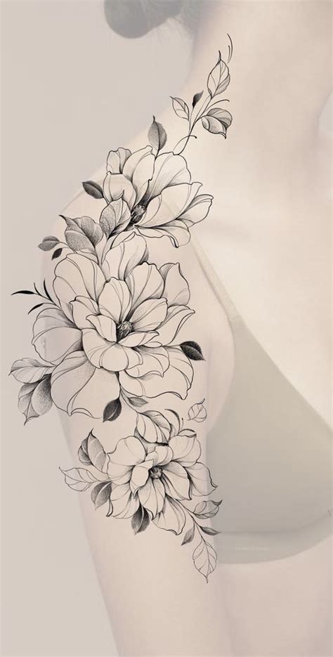 Pin By Rosie Betton On Tatz Flashsheet Inspo Flower Tattoo Shoulder