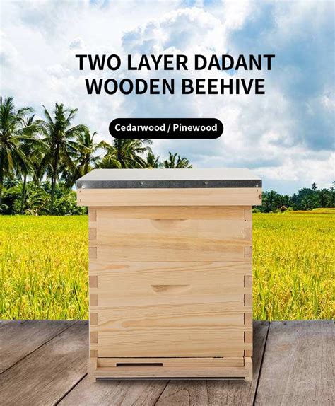 Dadant Wooden Beehive Hive For Bees Beekeeping Equipment Apiculture