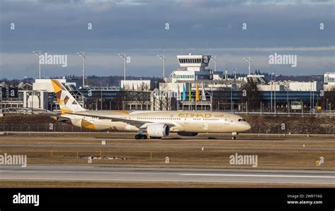 M Nchen Deutschland Januar Eine Boeing Von Etihad