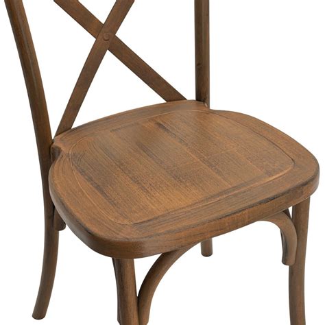 Resin Cross Back Chair With Timber Look Cafe Solutions