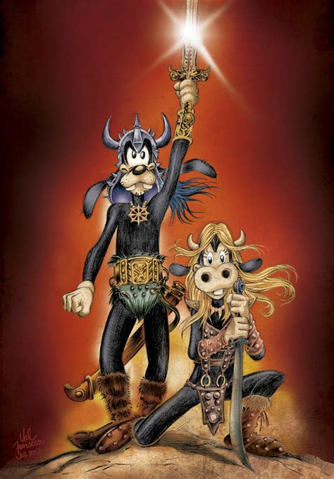 Goofy and Clarabelle Cow (Conan, The Barbarian) by ValFonseca on DeviantArt