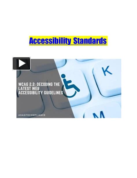 Ppt Accessibility Standards Powerpoint Presentation Free To Download Id 982a7e Ownlm