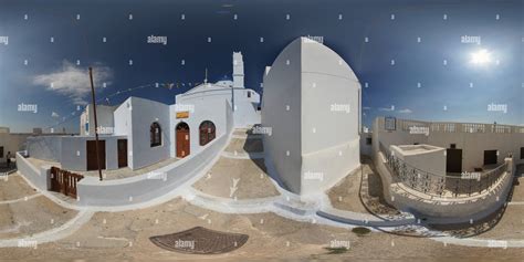 view  greece santorini pyrgos alamy