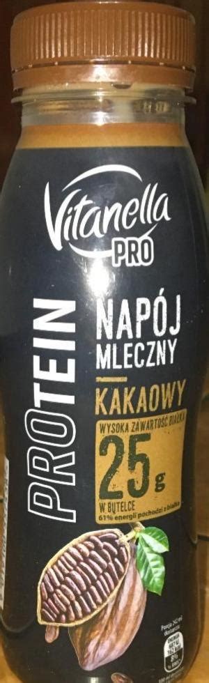 Protein Napój mleczny Vitanella kalorie kJ i wartości odżywcze