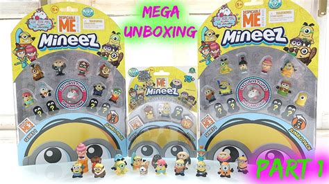 Mineez Minions Mega Unboxing Youtube